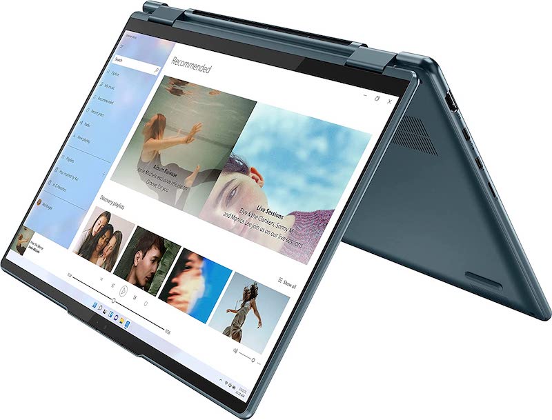 2022 LENOVO Yoga 7i 2-in-1 Laptop 14" 2.2K Touchscreen Intel EVO Platform 12th Core i7-1255U Iris Xe Graphics 16GB RAM 1TB SSD WI-FI 6E Thunderbolt 4 Backlit KB w/ FP Windows 11 RATZK 32GB USB