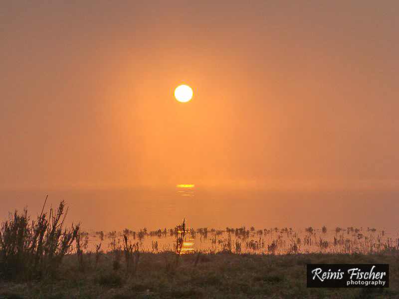 Sunrise over Jandari lake
