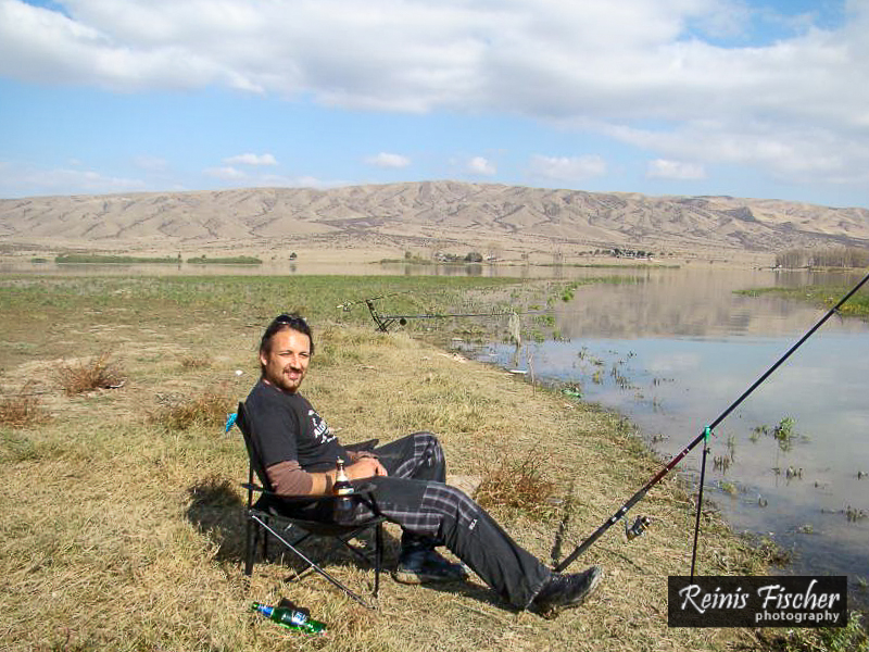 Author of this blog captured in action