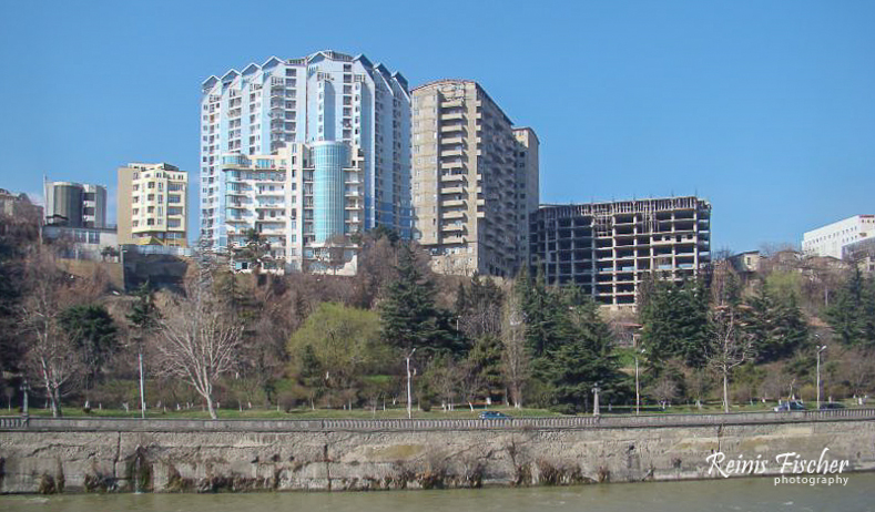 Fancy block houses in Tbilisi