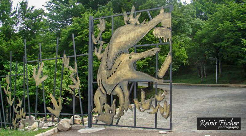 Entrance gates at Sataplia cave territory