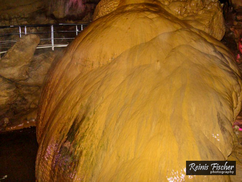 Limestone rock inside Sataplia cave