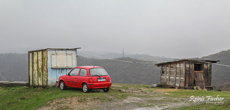 Parking lot near Jvari monastery