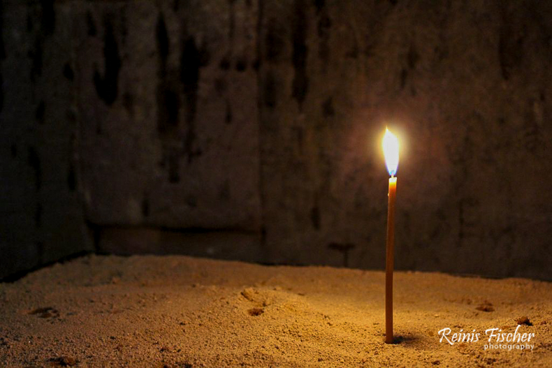 Candle at Jvari monastery