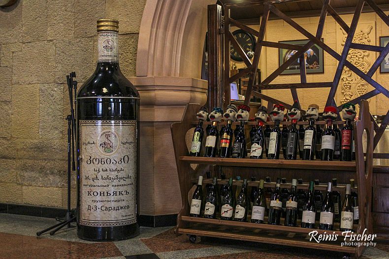 Georgian cognacs and wine featured at Gujari restaurant museum