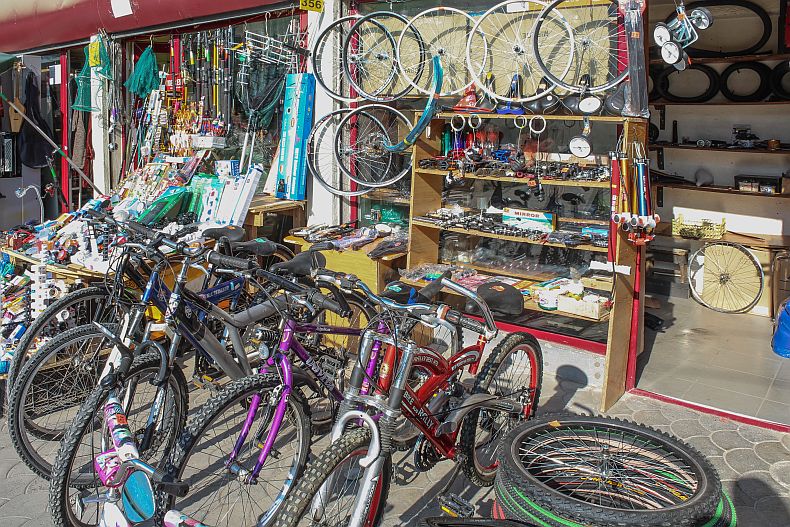 Eldar's bike shop in Tbilisi
