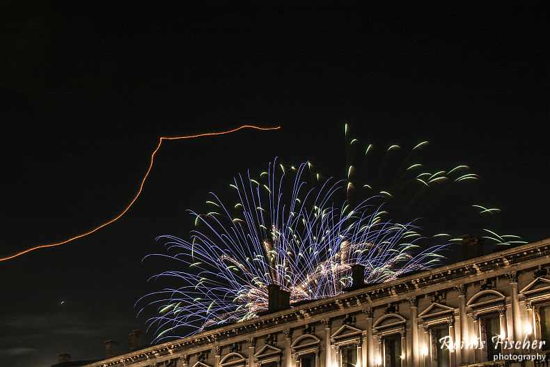Fireworks photography from St Mark sqaure