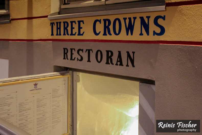 Three Crowns Restaurant in Tallinn