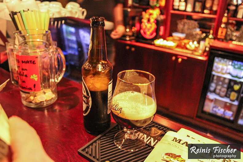 Some strong black Estonian beer