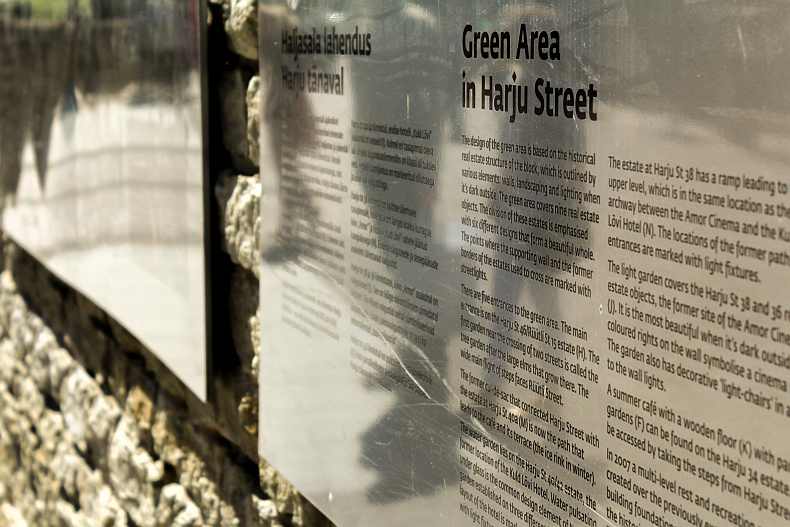 Green area in Harju street