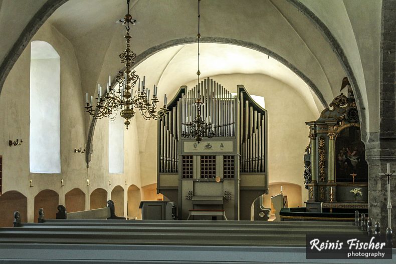 Organ inside church