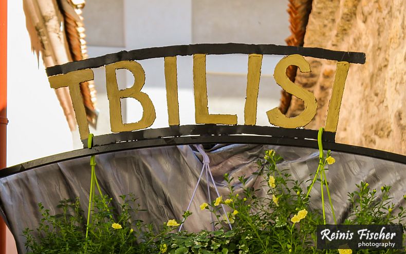 Tbilisi signboard
