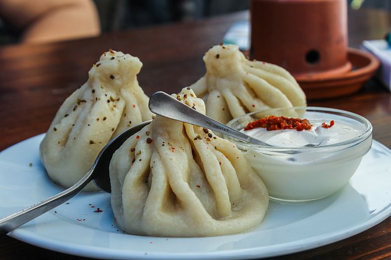 Khinkali at Georgian Tavern in Tallinn