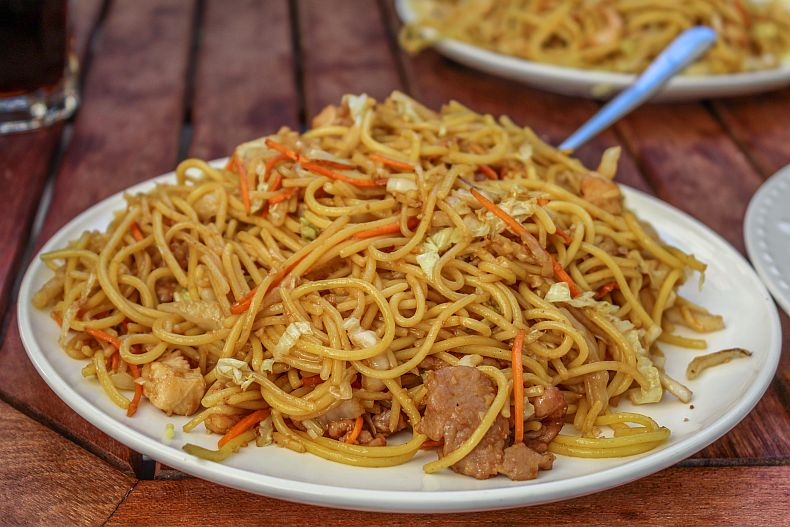 Noodles and shredded beef