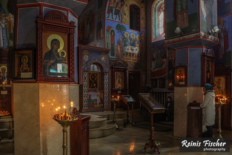 Inside interior at Lurji church