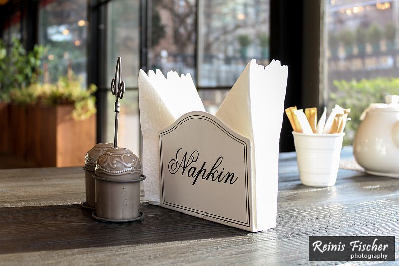 Napkin holder - cliche, but sweet