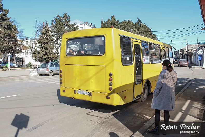 Bus #34 in Tskenti
