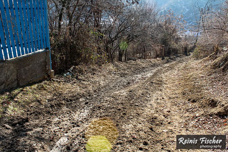 and very muddy path