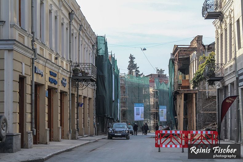 Reconstruction works near Saarbrucken sqaure