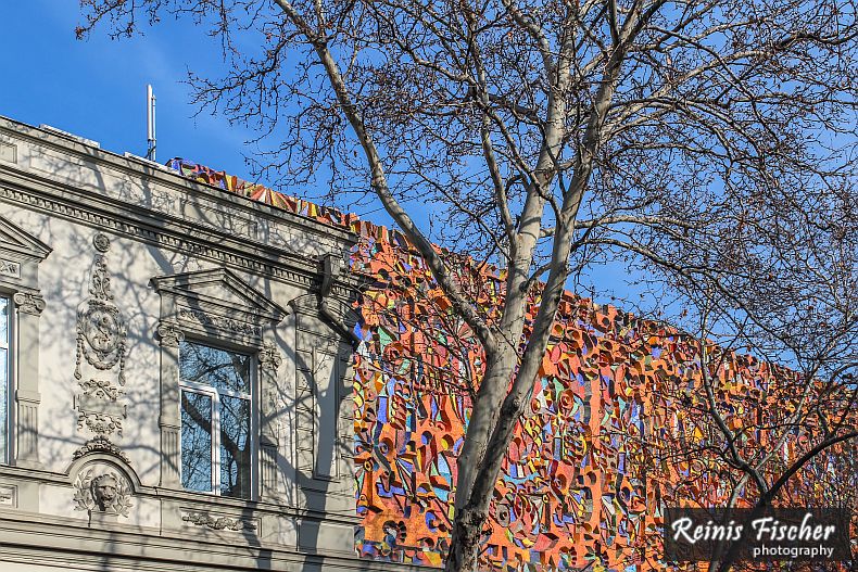 Very cool architecture elements on Agmanashebeli avenue in Tbilisi