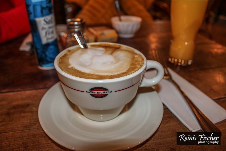 Large cup of cappuccino