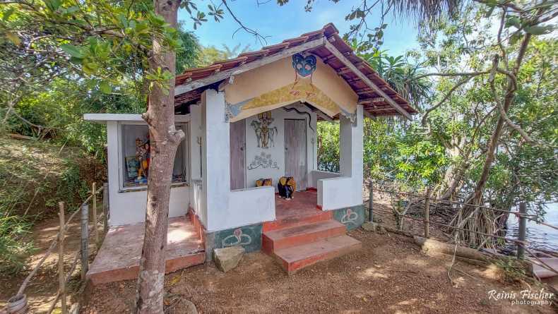 Little house on Cinnamon Island, Sri Lanka