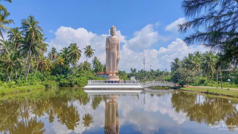 This Buddha statue in Hikkaduwa, Sri Lanka
