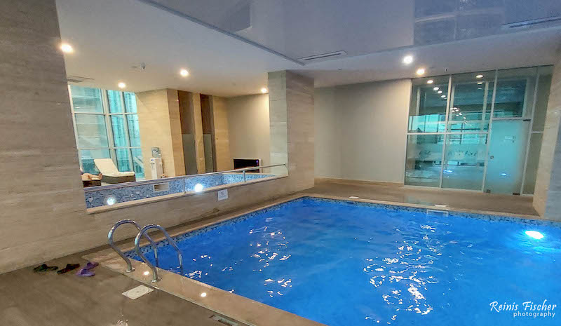 Indoor heated swimming pool at Best Western Premier hotel in Batumi