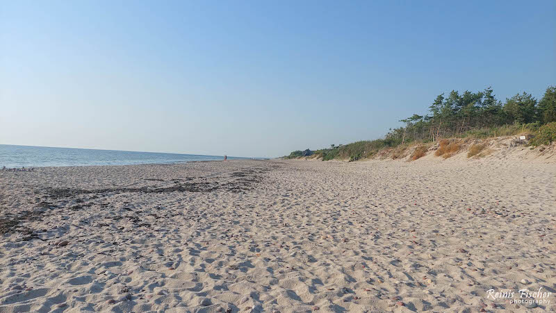 Nida pebbled beach in Latvia