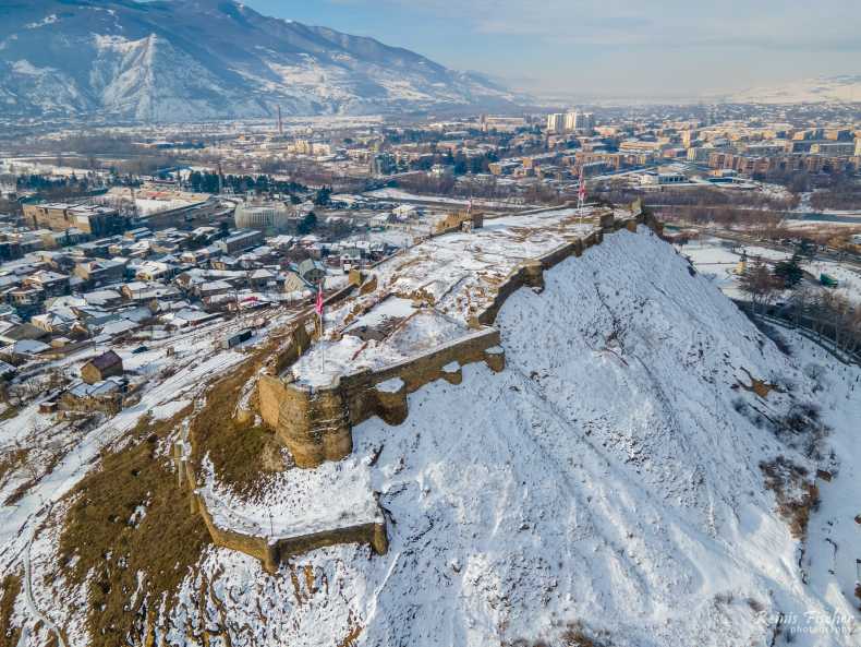 Gori Fortress from a drone flight
