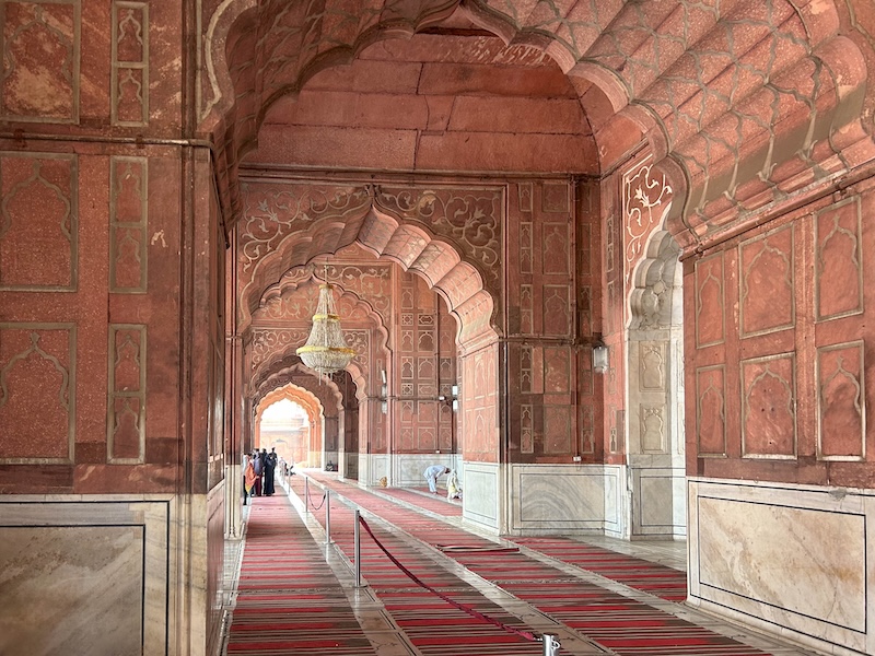 Interior at Jama Masjid