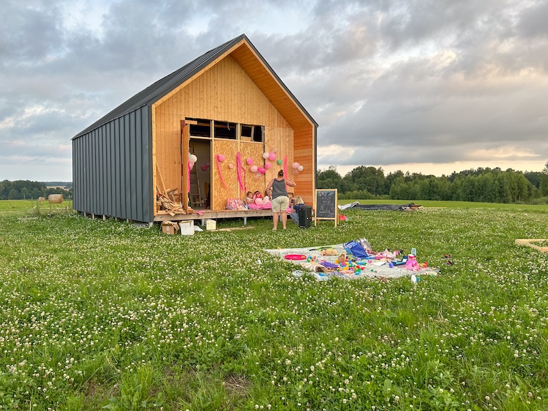 Frame house in Latvia