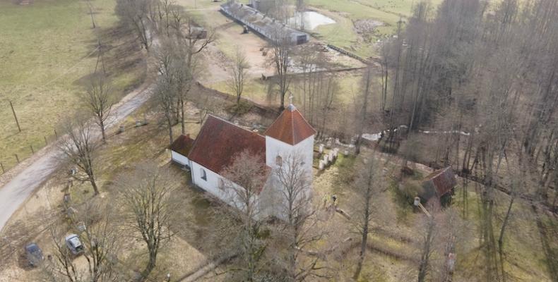 Puze church in Latvia