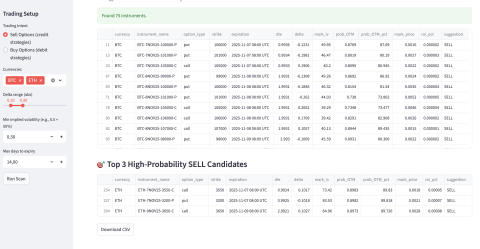 Terramatris Deribit Options Scanner