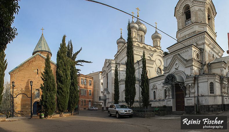 On the left side Blue Monastery