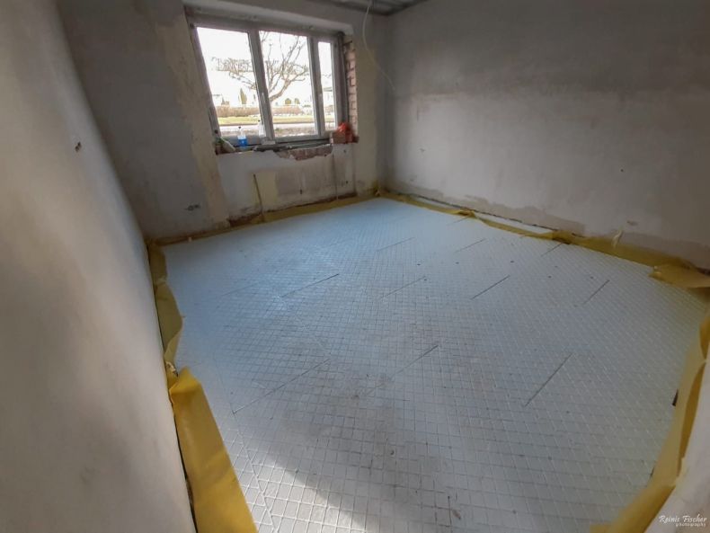 Master bedroom under construction