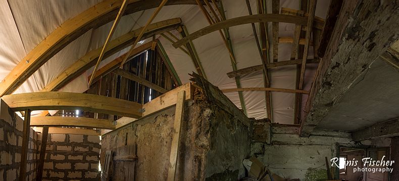 Panoramic photography of inside view