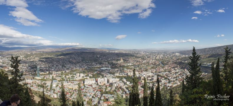 Panoramic views toward Tbilisi