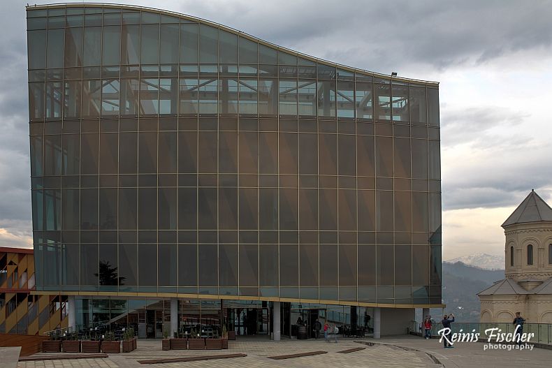 Cable car station at Anuria mountain in Batumi