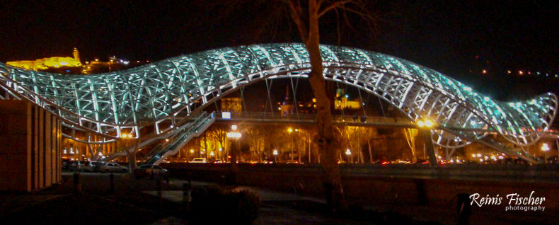 Bridge of Piece in Tbilisi by Night
