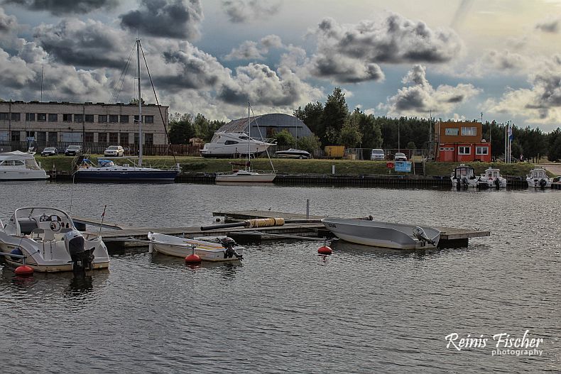Yacht pier in Pāvilosta