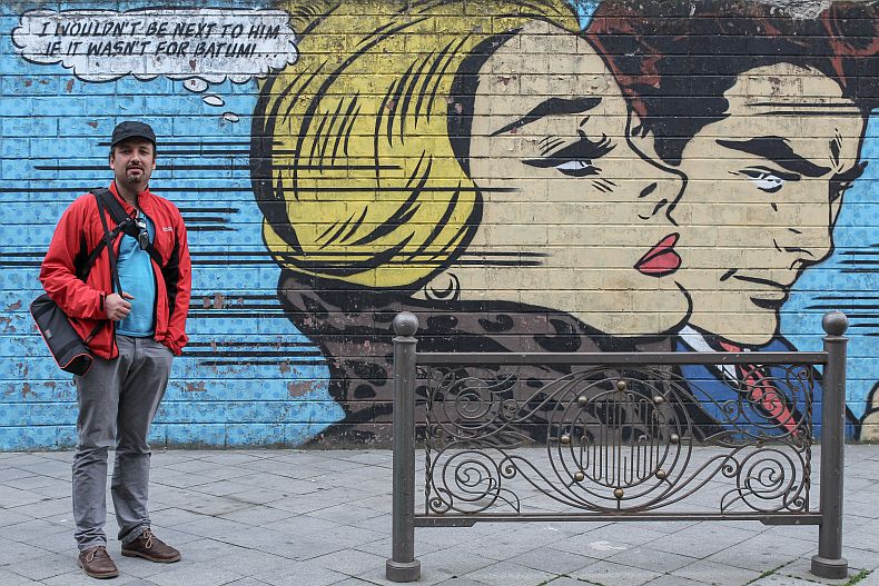 Author of this blog captured in action