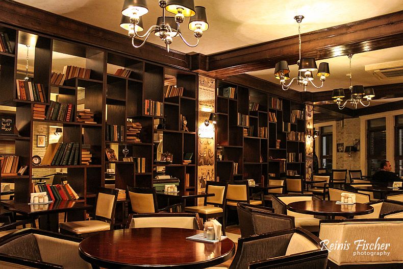 Inside interior at Cafe La Brioche