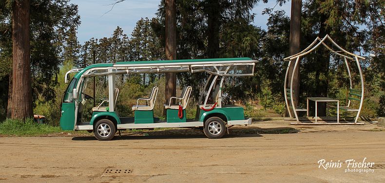 Tourist cab at Batumi Botanical Garden
