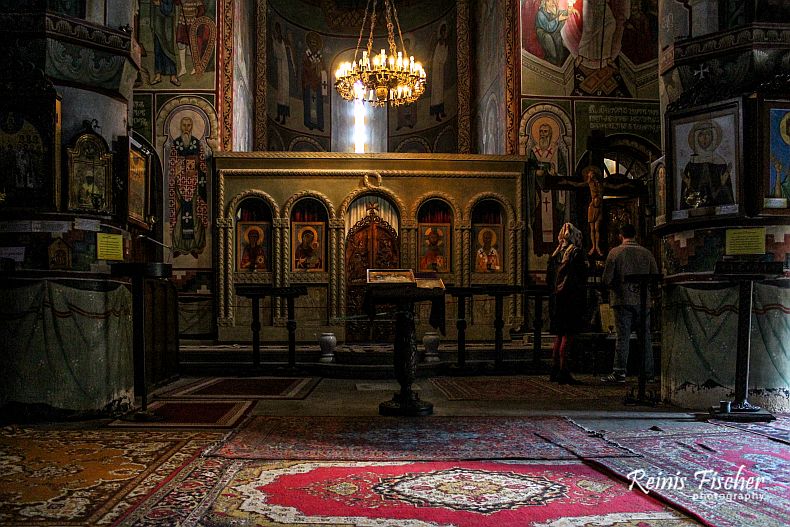 Inside St.Nicholas church at Narikala fortress