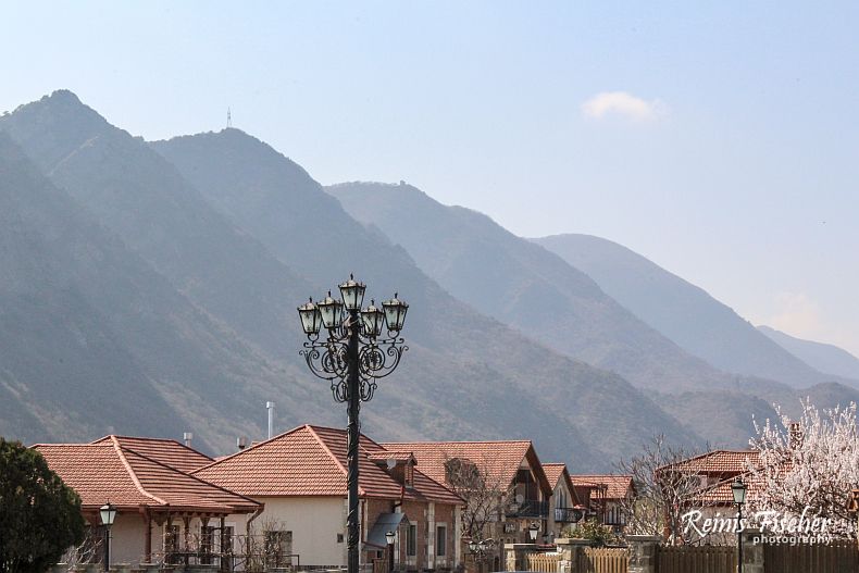 Mtskheta and surrounding mountains