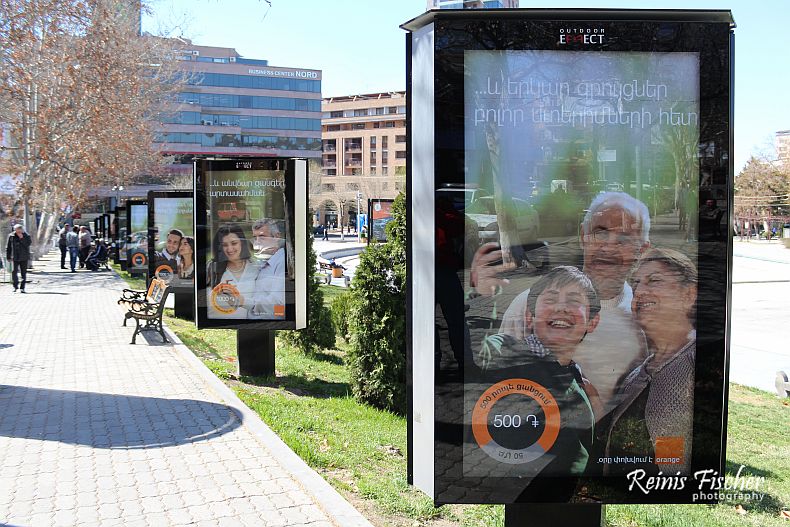 Advertisement in Yerevan