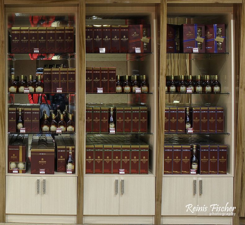 Small kiosk with Ararat brandy inside