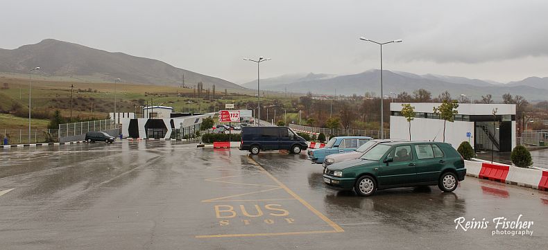 Service parking at Sadakhlo (Georgian side)