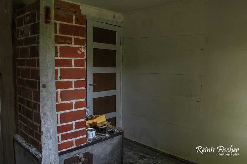 Second layer of white paint applied